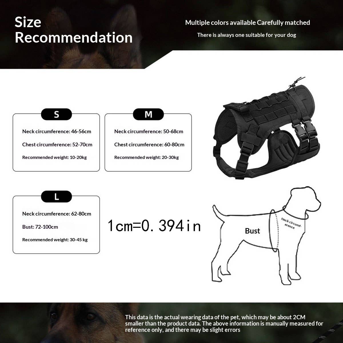 Tactical Dog Harness Vest for Large Dogs_CWMM12456