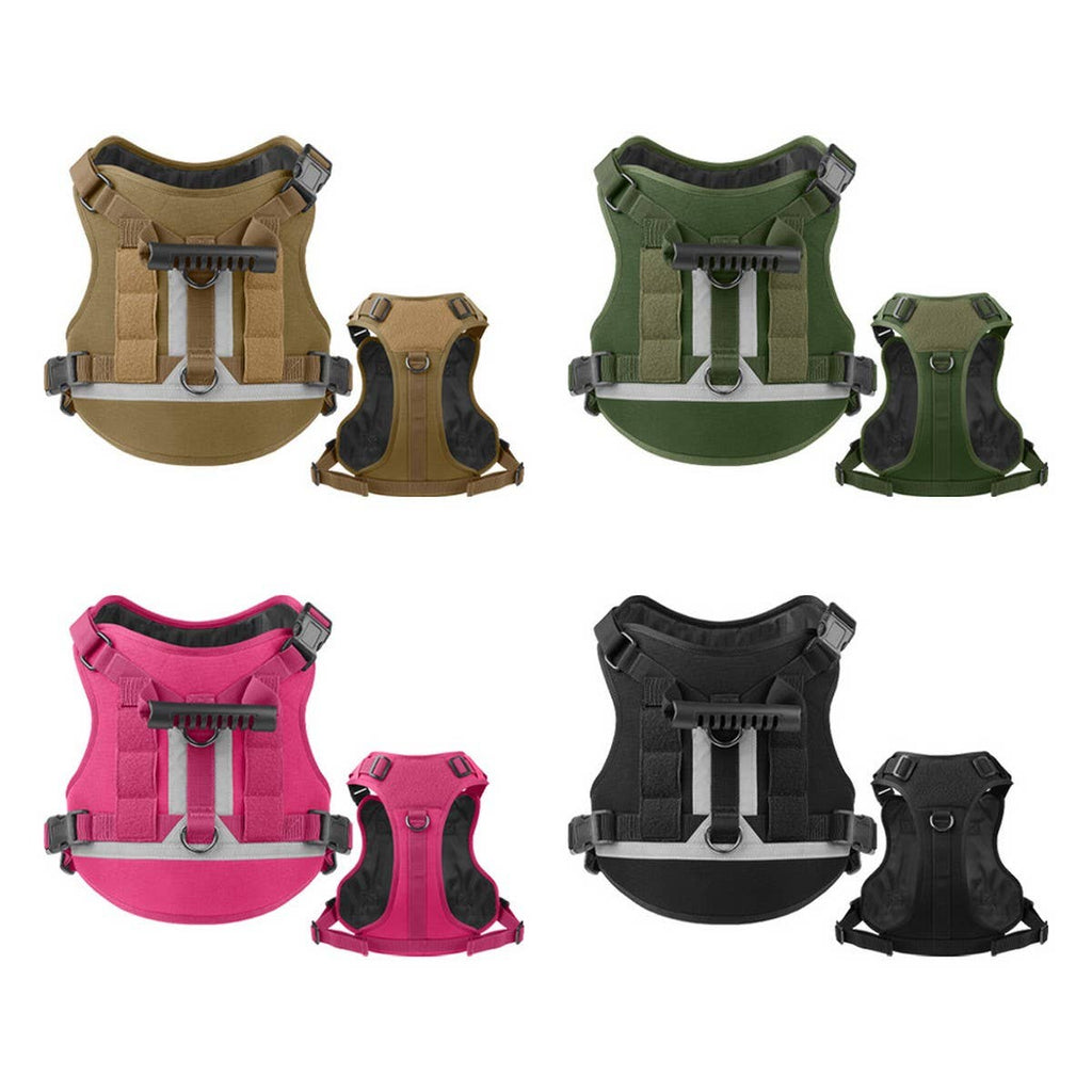 Reflective Tactical Dog Leash with Harness_CWMM12462