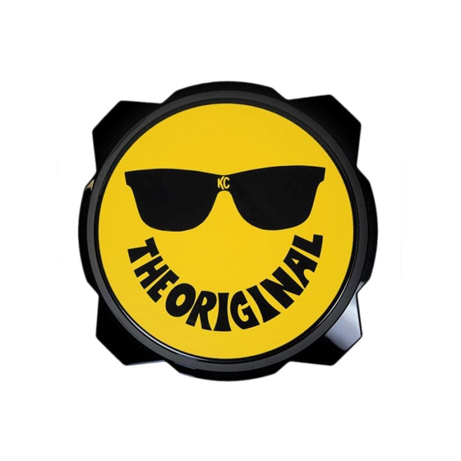 KC HiLiTES 50th Anniversary Gravity Pro6 Black Light Cover (Yellow Smiley Face)