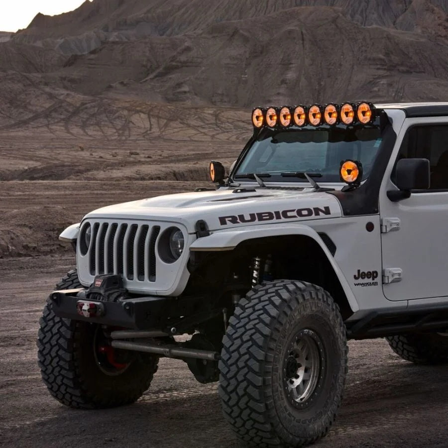 KC HiLiTES Gravity Titan Overhead LED Light Bar System for Jeep Wrangler JL & Gladiator JT (2018-2026)