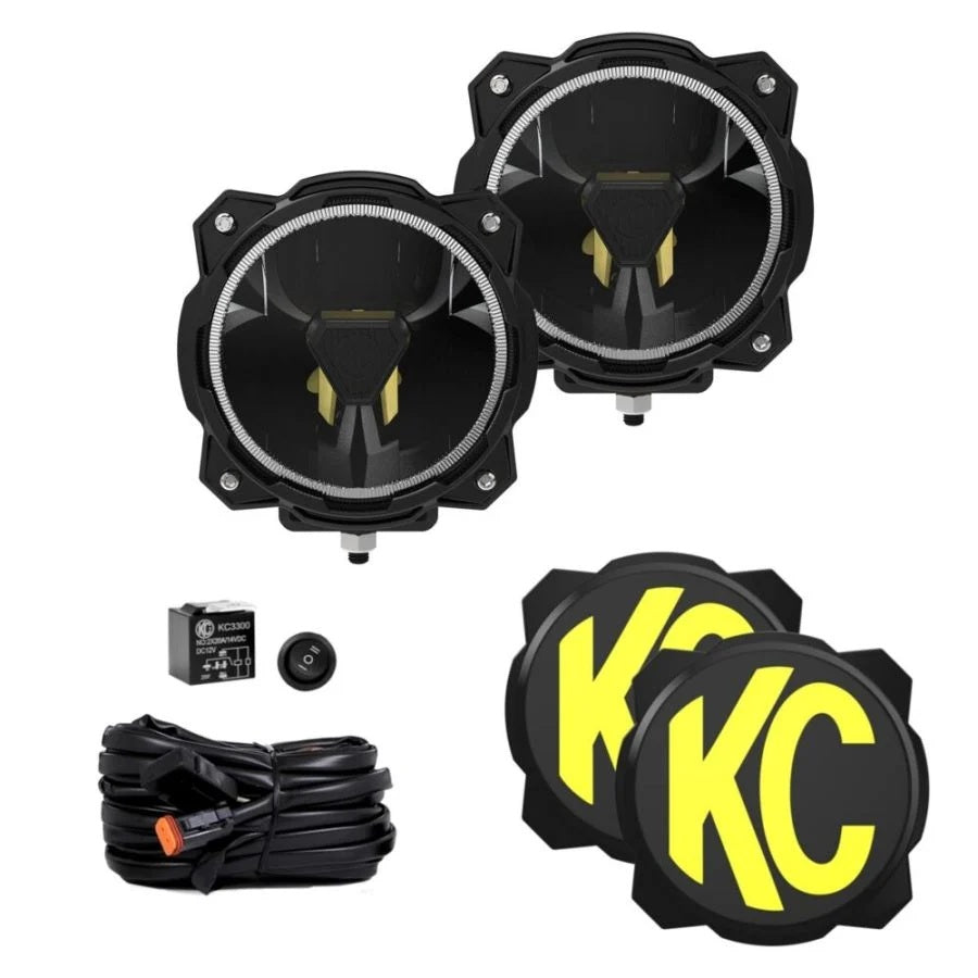 KC HiLiTES Gravity Titan LED Ditch Light Kit for Ford Bronco (2021-2026)