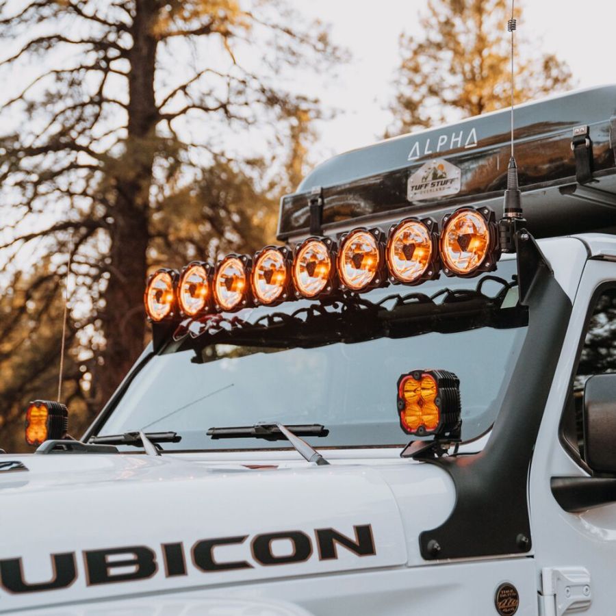 KC HiLiTES Gravity Titan Overhead LED Light Bar for Jeep Wrangler 392 & Gladiator Mojave (2020-2026)
