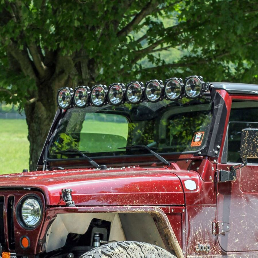 KC HiLiTES Gravity Titan Overhead LED Light Bar System for Jeep Wrangler TJ (1997-2006)