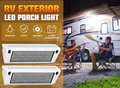 Nilight RV Exterior Light 2PCS 9 Inch White Beam Porch Lights White Aluminum