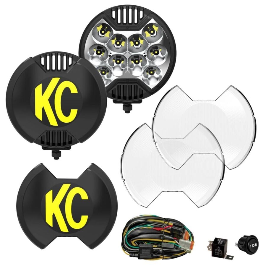 KC HiLiTES SlimLite 6-Inch LED Master Kit (Pair Pack)