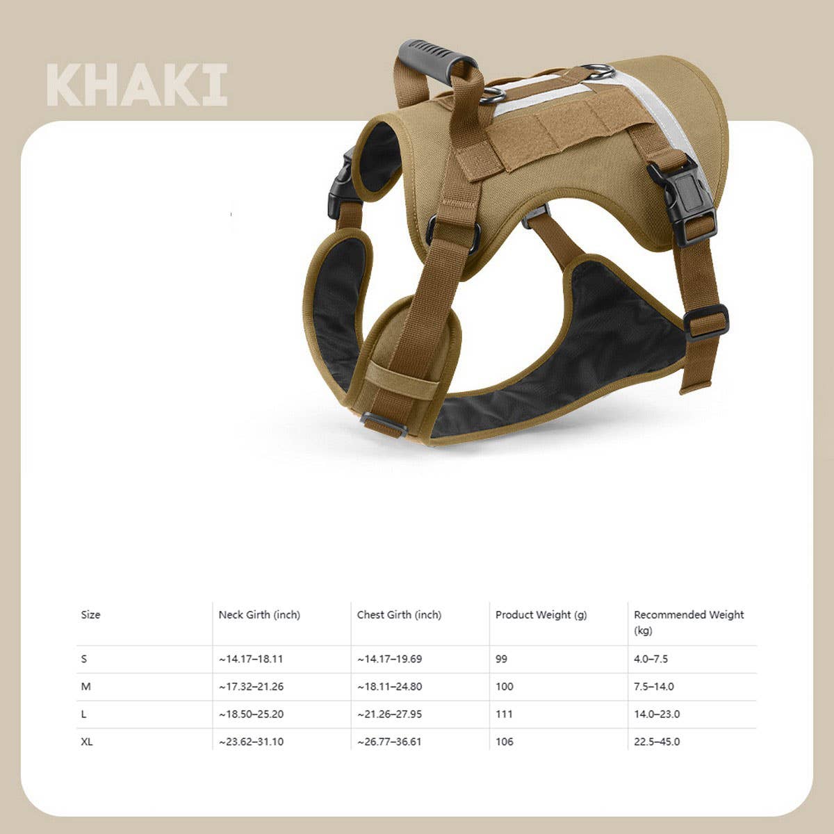 Reflective Tactical Dog Leash with Harness_CWMM12462