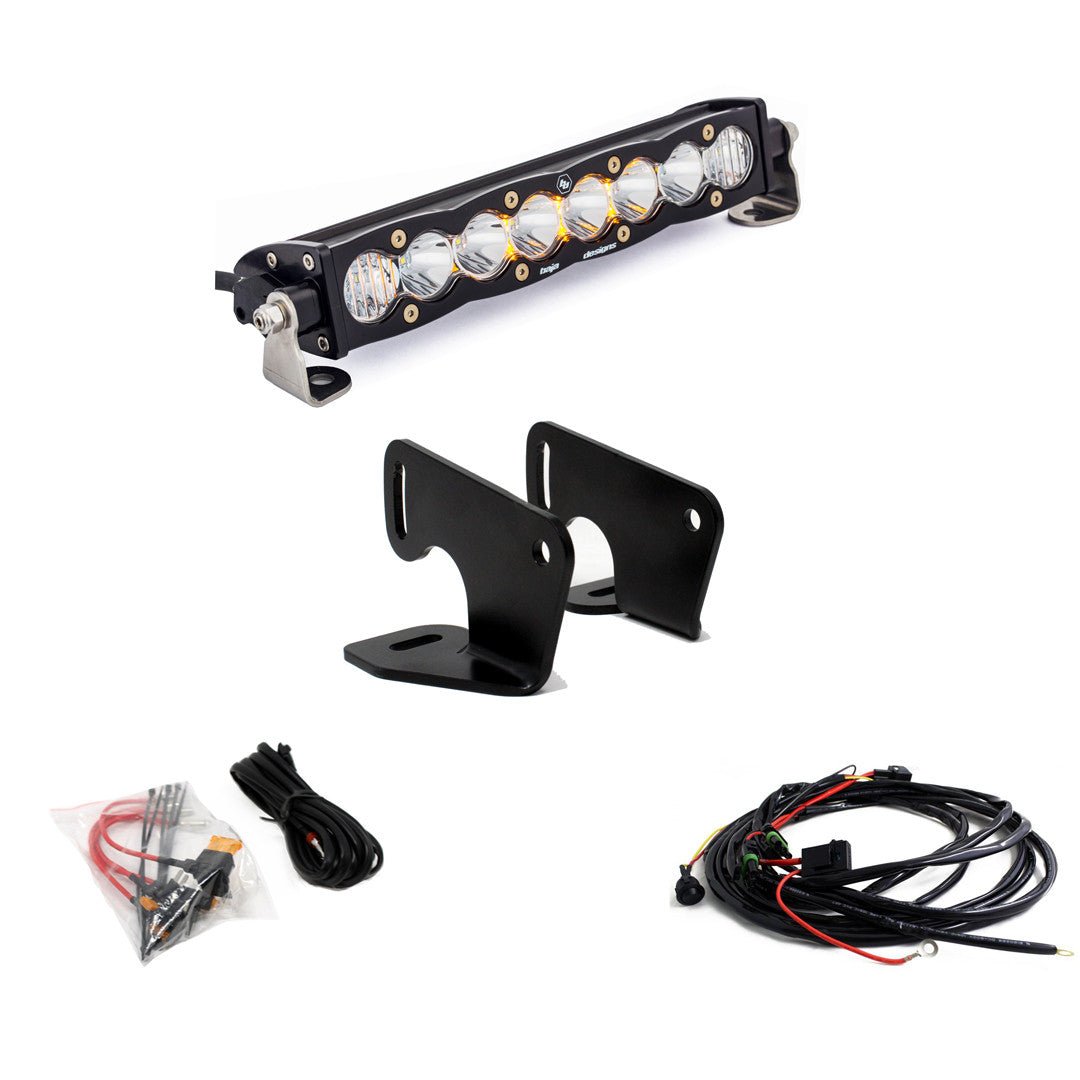 Baja Designs S8 10" Hood Mount LED Light Bar Kit — Polaris RZR Pro XP (2020-2026) & RZR Turbo R (2024) - Precision Upgrades