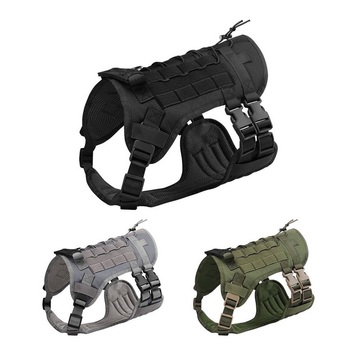 Tactical Dog Harness Vest for Large Dogs_CWMM12456