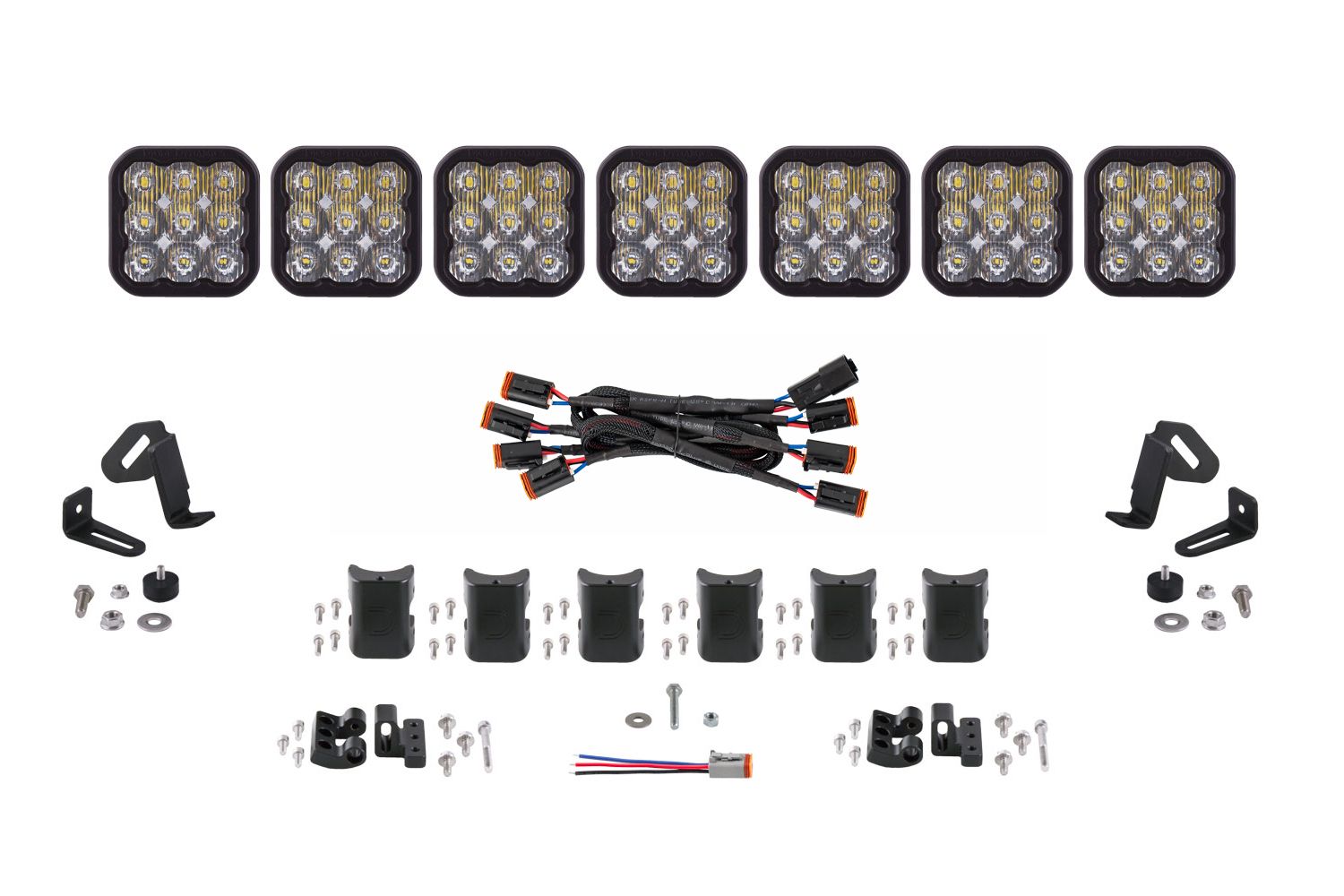 SS5 CrossLink 7-Pod LED 44-inch Light Bar White Driving (one)