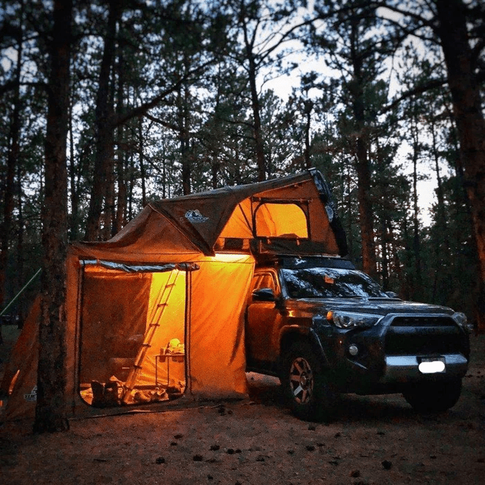 Tuff Stuff Alpha Hardshell Rooftop Tent — ABS, 2-3 Person, Black - Precision Upgrades
