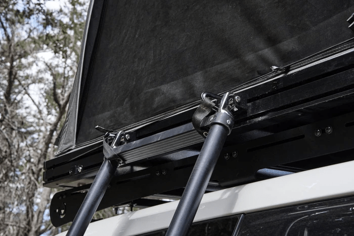 Tuff Stuff Alpine 61 Hardshell Rooftop Tent — Aluminum, 2-3 Person, Black - Precision Upgrades