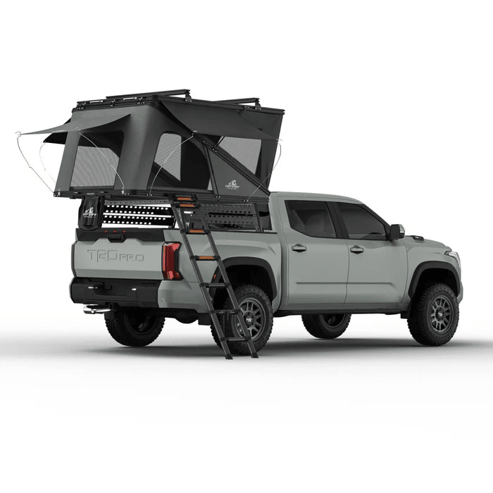 Tuff Stuff Alpine 61 Hardshell Rooftop Tent — Aluminum, 2-3 Person, Black - Precision Upgrades