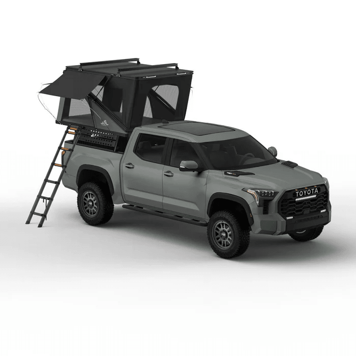 Tuff Stuff Alpine 61 Hardshell Rooftop Tent — Aluminum, 2-3 Person, Black - Precision Upgrades