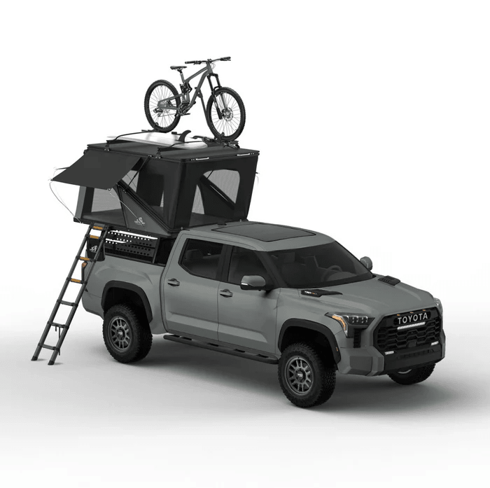 Tuff Stuff Alpine 61 Hardshell Rooftop Tent — Aluminum, 2-3 Person, Black - Precision Upgrades