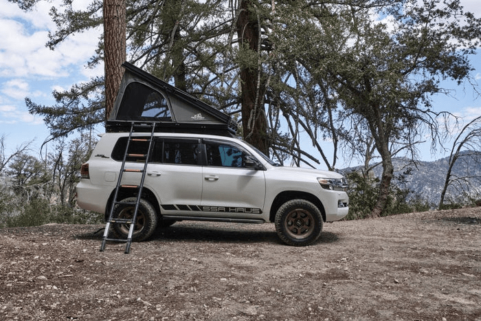 Tuff Stuff Alpine 61 Hardshell Rooftop Tent — Aluminum, 2-3 Person, Black - Precision Upgrades
