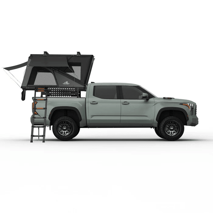 Tuff Stuff Alpine 61 Hardshell Rooftop Tent — Aluminum, 2-3 Person, Black - Precision Upgrades
